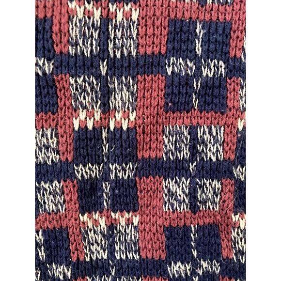 Vintage 80s Windridge Sweater Mens XLT Knit Winter Holiday Pullover Nordic - Picture 3 of 7